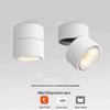 Adjustable LED Ceiling Spotlight: Smart Dimmable Spiral Downlight for Living Room