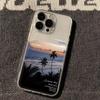 Sunset Sea View Coconut Tree for Apple 17Promax Mobile Phone Case iPhone15Pro Landscape 14Pro Europe and America 16