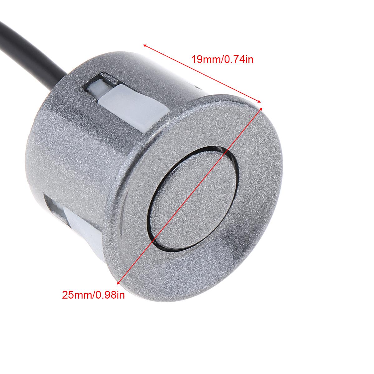 

Водонепроницаемые 8 датчиков парковки автомобиля заднего и переднего вида с монитором - 3 дополнительных цвета серый