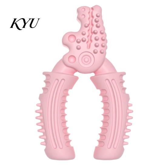 Vise Shaped Chew Toys Dog Toy, Bite Resistant TPR Puppy Teething Interactive Rubber Pet Chewing Toy for Teeth Cleaning & Gum Massage