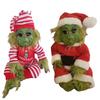 30cm Striped Green Elf Plush Toy For Christmas Gift