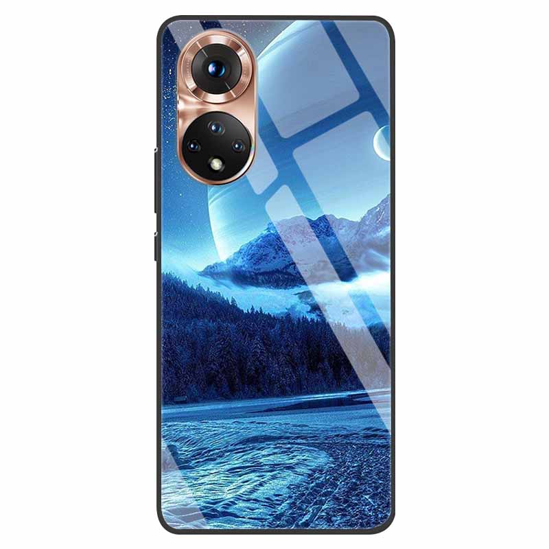 Luxury Case for Huawei Honor 50 Cover Tempered Glass Cover for Huawei Honor 50 Phone Case Honor50 6.57" Coque Bag Fashion Bumper