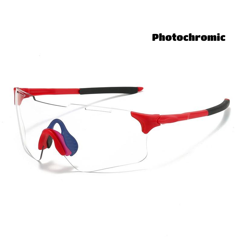 Men s Women s New Photochromic Sunglasses Men s Outdoor Sports Running Sunglasses Driving Riding Windproof UV400 Sunglasses красный