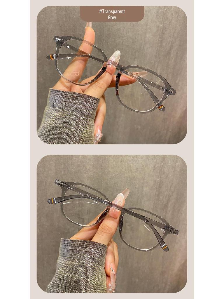 Trendy Unisex Myopia Glasses Frame with Fashionable Plano Lenses