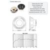 Kulatý širokopásmový reproduktorový měnič 4Ohm 3W Mini reproduktor 20 až 50 mm Audio reproduktor pro DIY Bluetooth reproduktor Elektronický projekt
