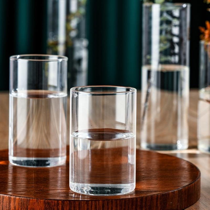 Vaso Decorativo in Vetro Vasi Cilindrici in Vetro per Bellissimi Centrotavola