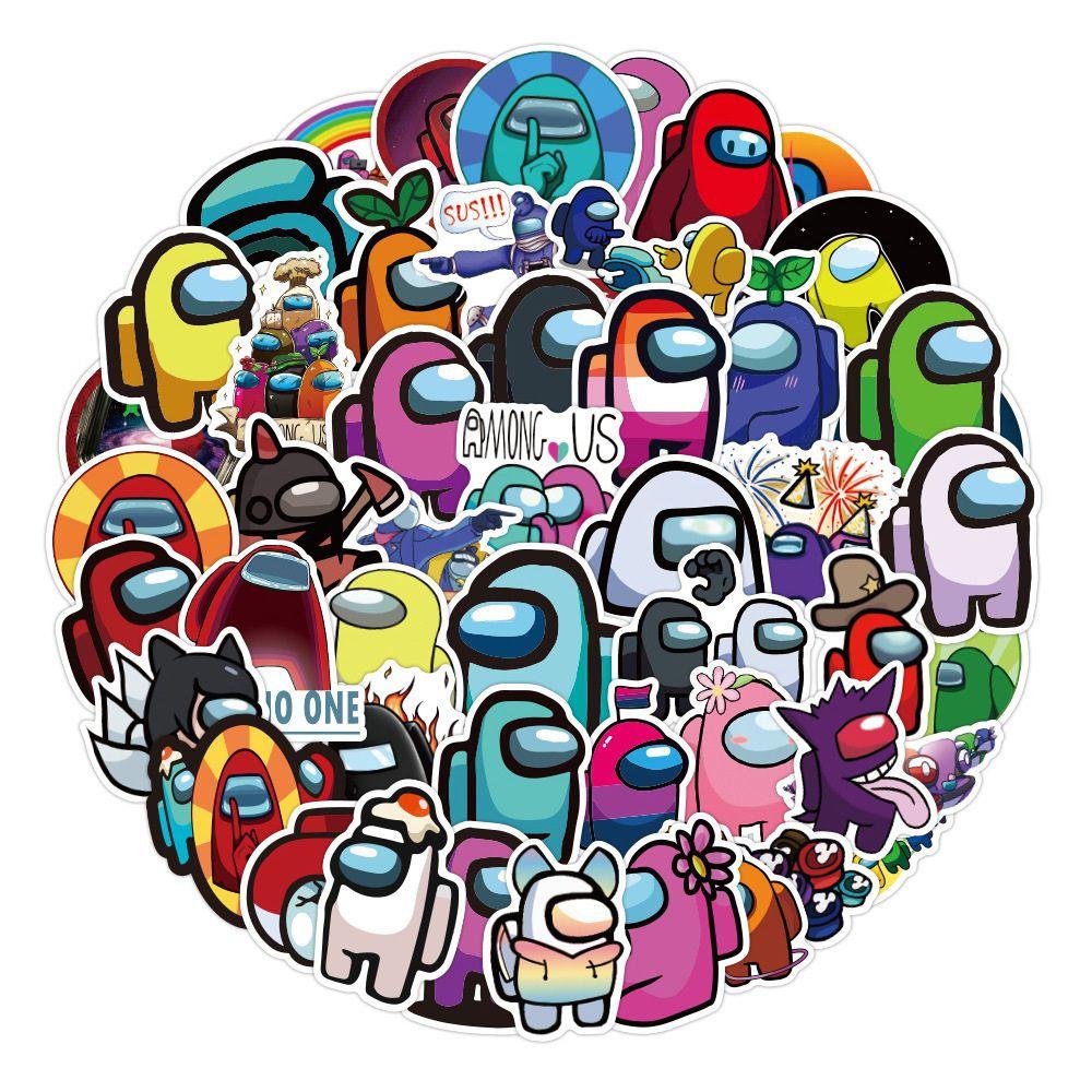 100pcs New Among Us Sticker Bomb Pack Diy Imposter Crew Set Game Decal Quality