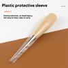 Leather Sewing Punch Tool Set Rustproof Steel Awl And Smooth Wooden Handle For Craft Enthusiasts