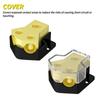 2 Way Power Distribution Block 0/2/4 AWG Gauge In 4/8/10 Gauge Out Car Audio Stereo Amp Distribution Connecting Block