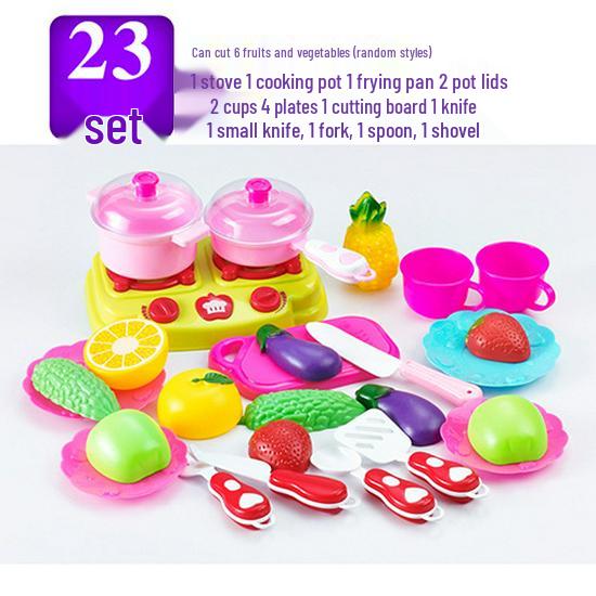 Kids' Shopping Cart Toy Set with Fruit Cutting (Multiple Sizes)