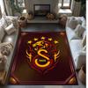 Tappeto Morbido Antiscivolo per Interni con Motivo Calcio Galatasaray FC Tappetino Decorativo Sportivo per Camera da Letto