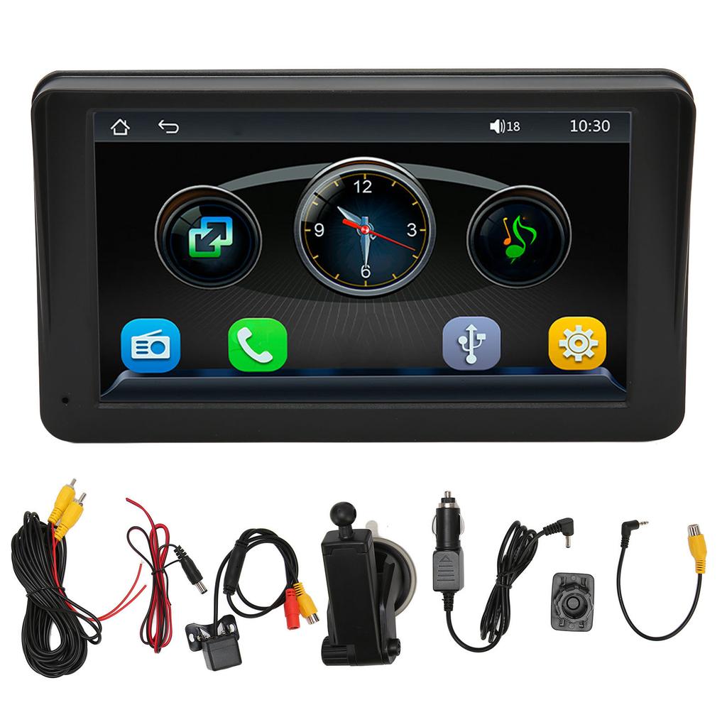 Car MP5 Player 7in Touch Screen Multimedia Player Multifunctional Car Stereo with Sun Visor LED