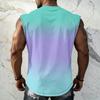 Herren Basic Ärmelloses Tanktop Lockere Passform Lässig Sommer Alltag Sportliches Hemd