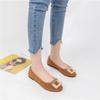 Women Girls Solid Big Size Slip On Flat Shallow Comfort Casual Single Shoes 23 Colors