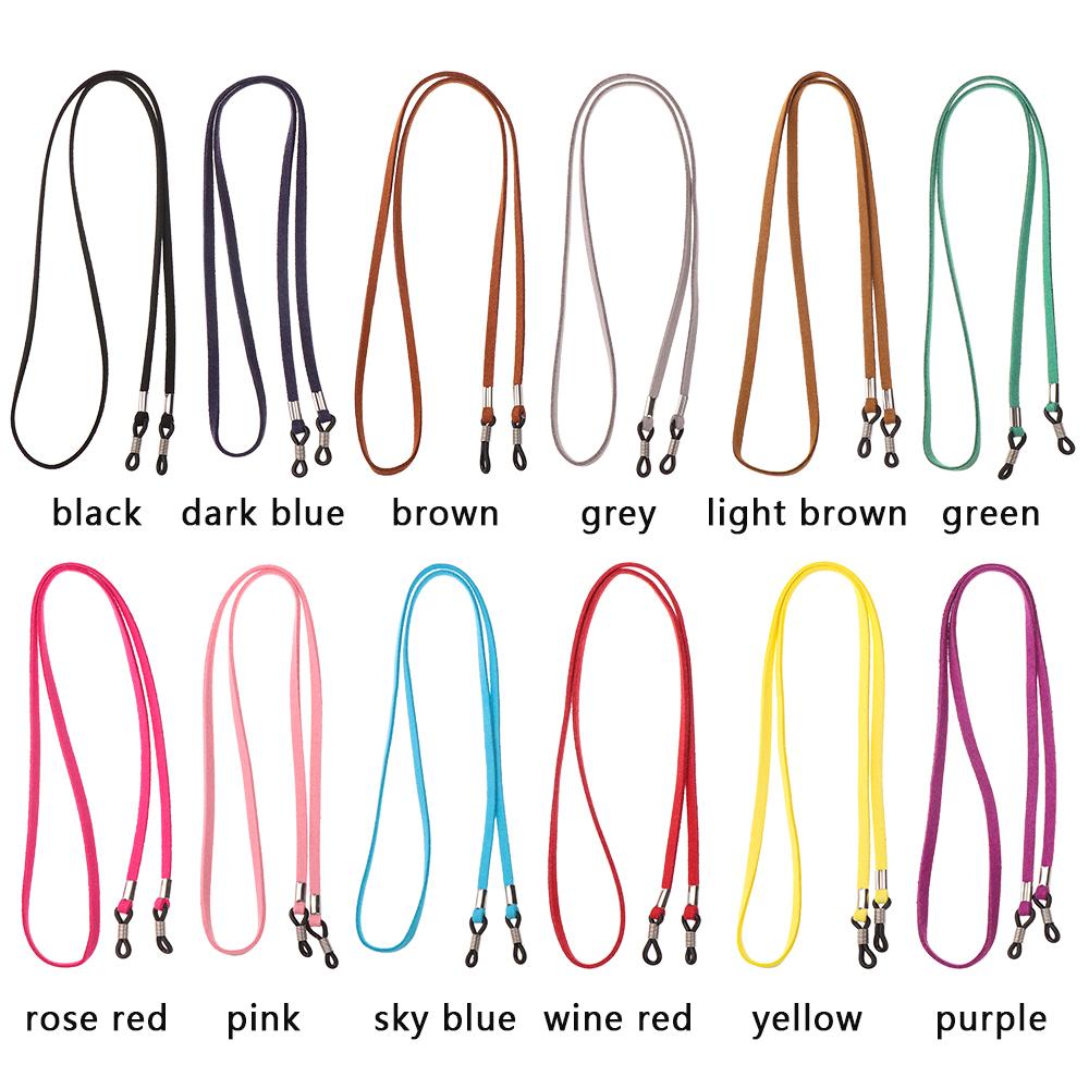 1PC Fashion New Design High Elasticity Sunglasses Lanyard Leather Strap Glasses Chain Cord Reading Glasses Strap Decoration