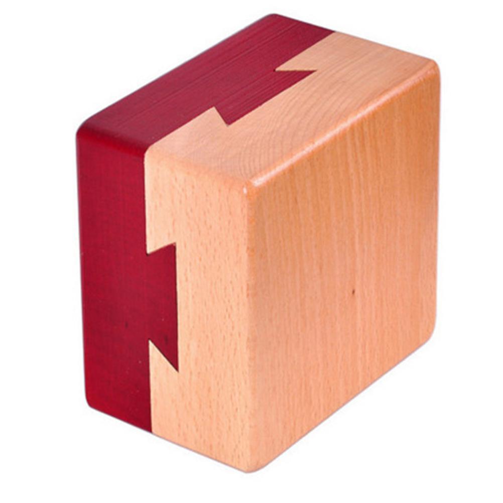 Puzzle Box Mini 3D Brain Teaser Wooden Secret Compartment Lock Box Brain Puzzle Toy for Child and