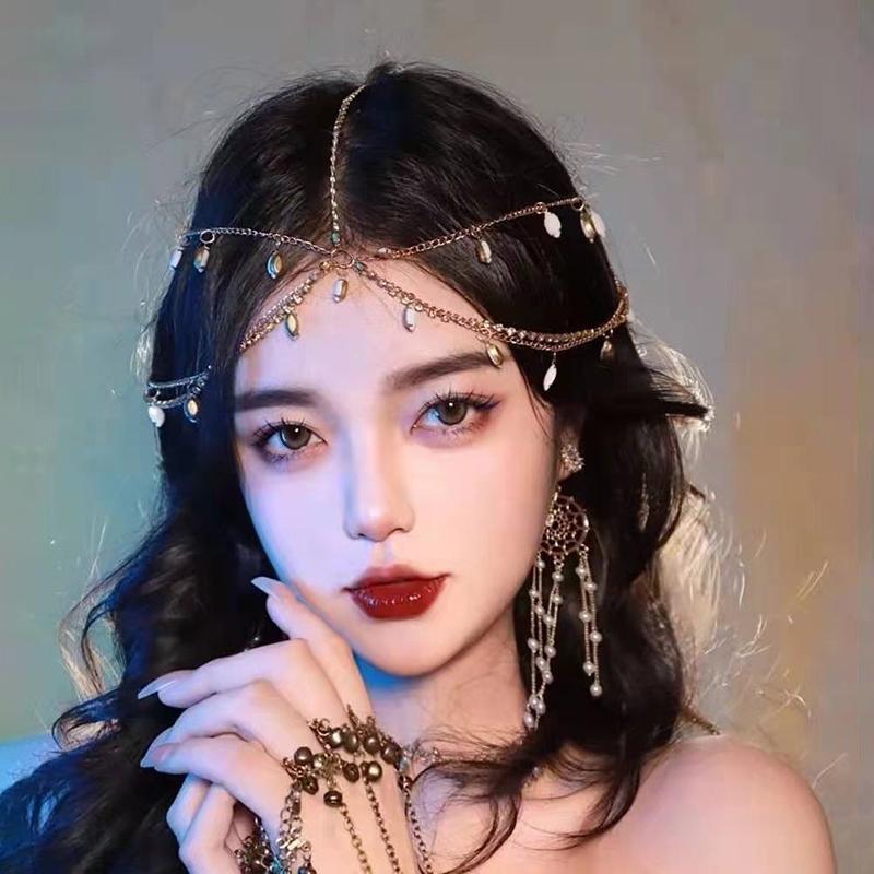 Ancient Style Elf Hair Accessories Multilayer Tassel Headwear For Women Girls Princess Tassel Hair Accessories
