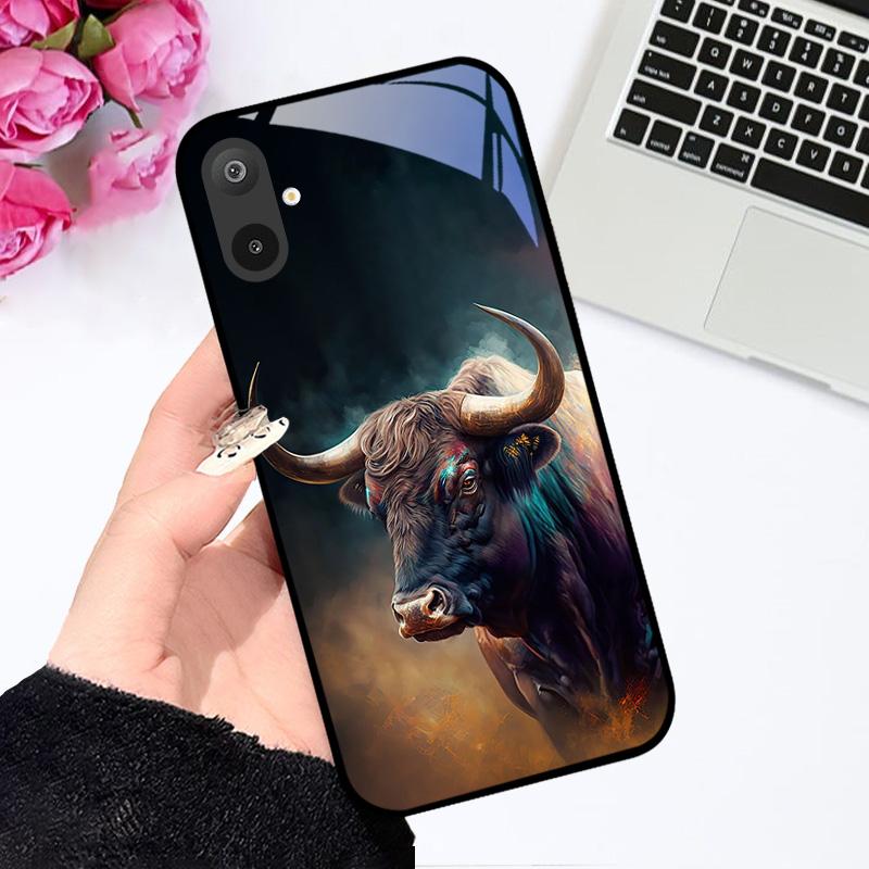 Luksusowe etui ze szkła hartowanego do Samsunga A06 A16, twarde etui ze szkła PC do Samsunga Galaxy M06 F06 M16 F16, odporne na wstrząsy