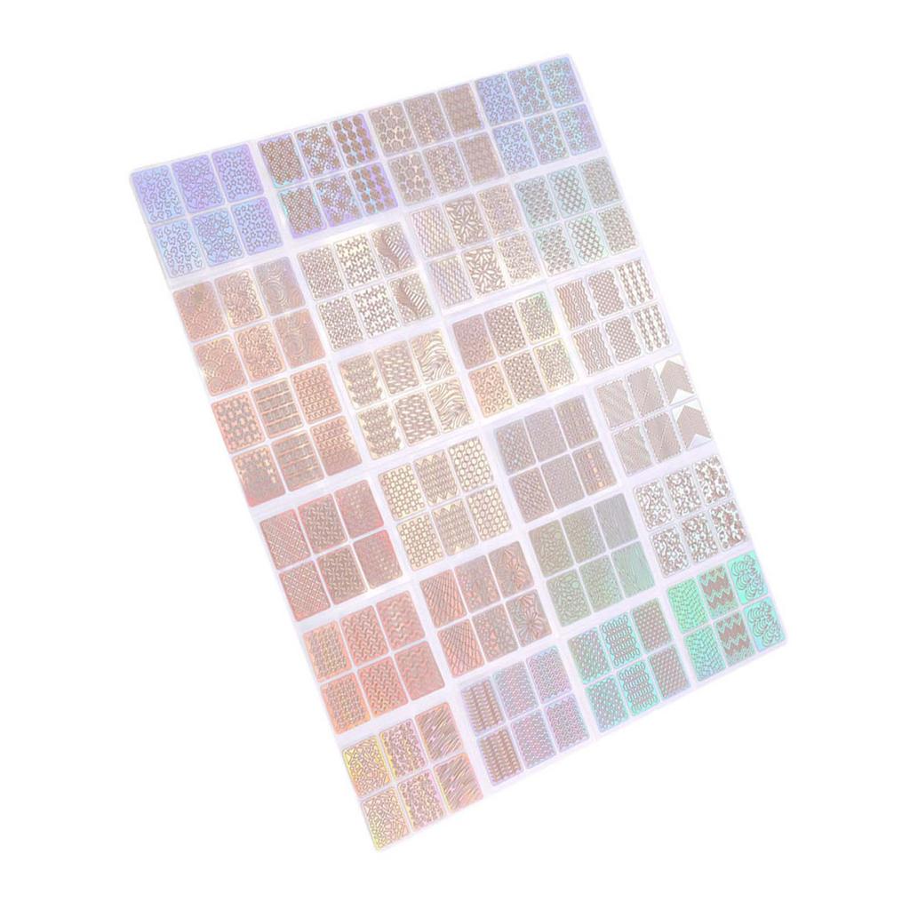 24 Sheet Set New Nail Art Stickers Hollow Nail Transfer Decals Manicure Accessory Decoration