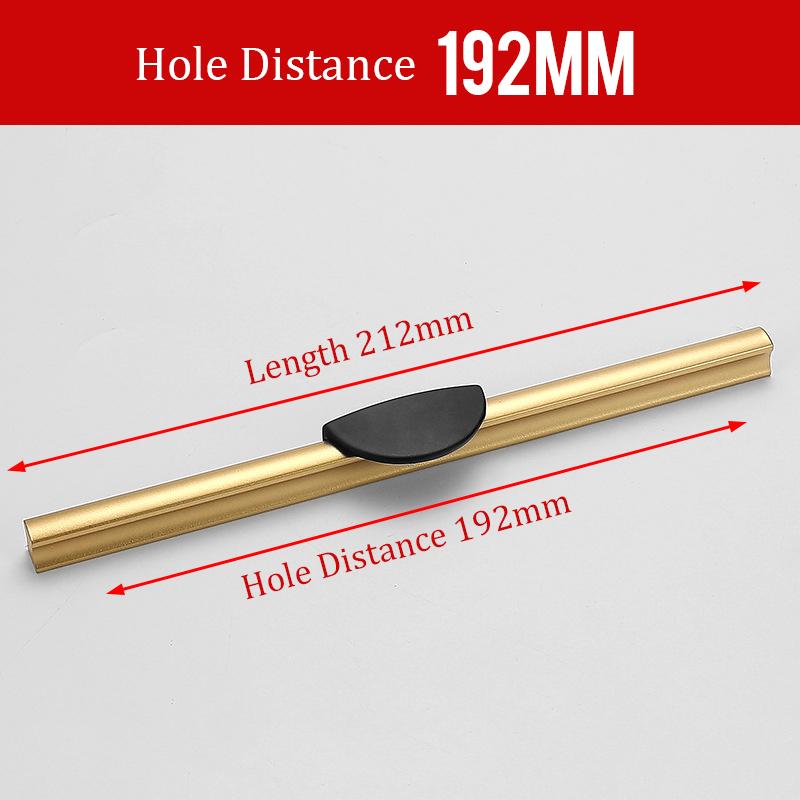 KAK Black Kitchen Cabinet Handles Gold Cupboard Door Pulls Drawer Knobs Bedroom Door Long Furniture Handle Hardware 1000mm