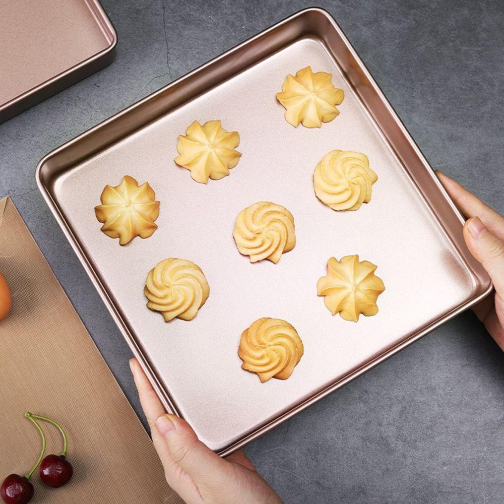 Nonstick Oven Baking Pan 22.2cm/28.5cm Bakeware Pans Gold Bake Mold