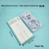 PD30W Fast Charger Set: Apple 8/17 Pro Compatible, 3C Certified, Dual Type-C Cable.
