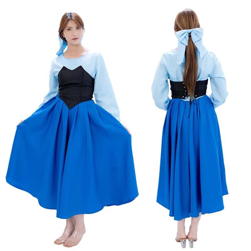 The Little Mermaid Ariel Cosplay Dress, Adult Anime Stage Performance Costume