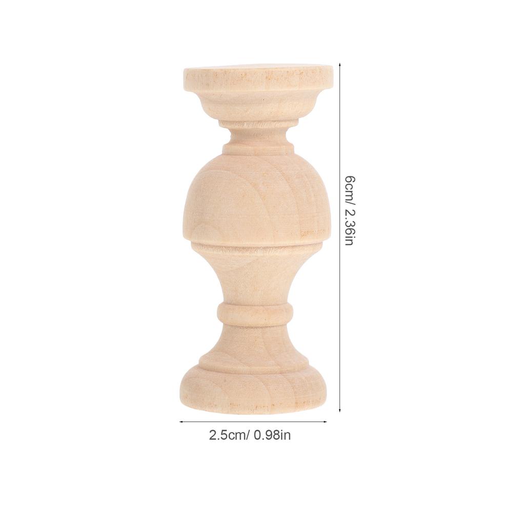 4 Stück Massivholz Europäischer Stil Kleine Bogenbrücke Baluster Dekoratives Heimmöbel Eingangstisch Mitteltisch Dekoration Holzhandwerk