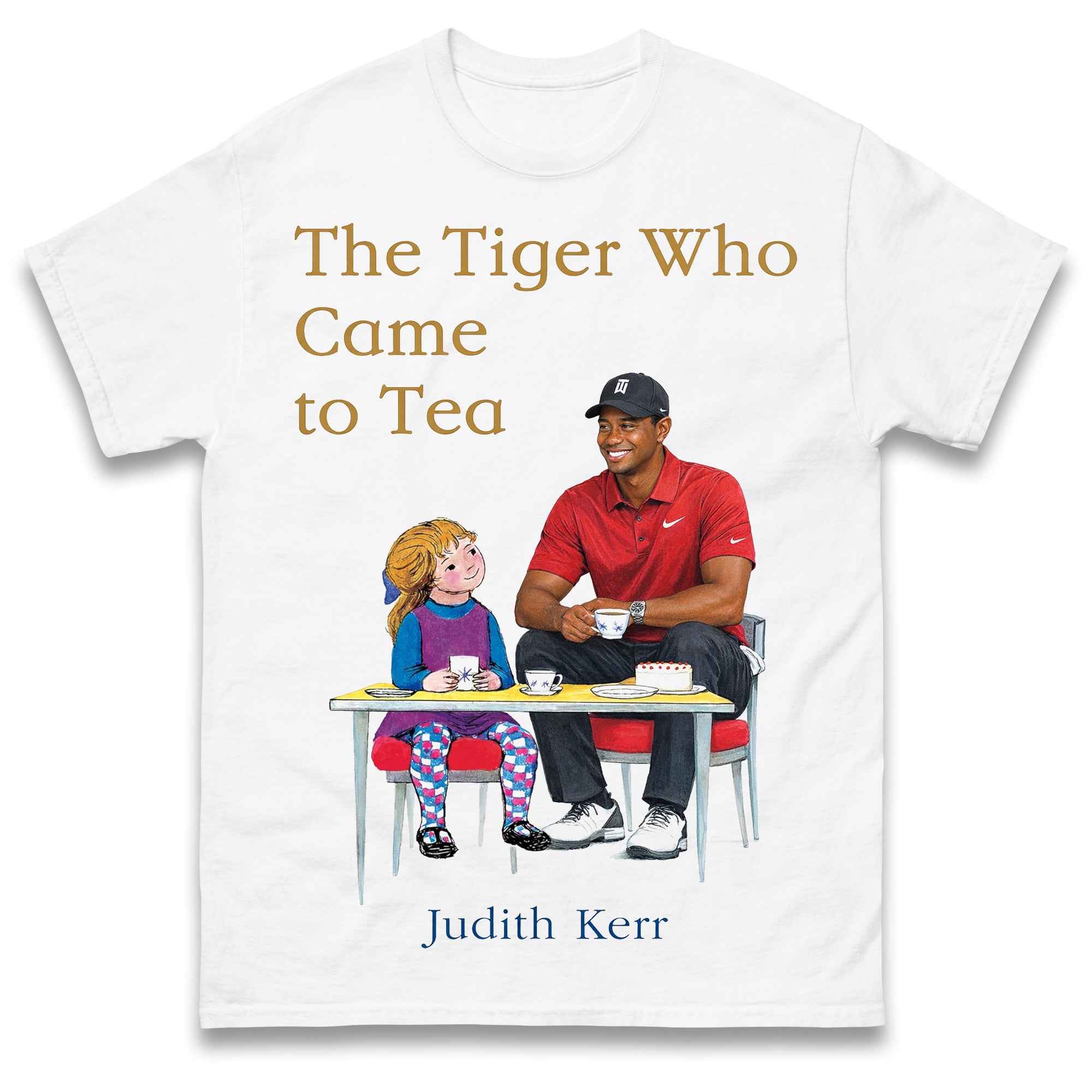 Tiger Woods The Tiger Who Came To Tea Golf T Shirt Tshirt Mens Womens Unisex Tops Tees S