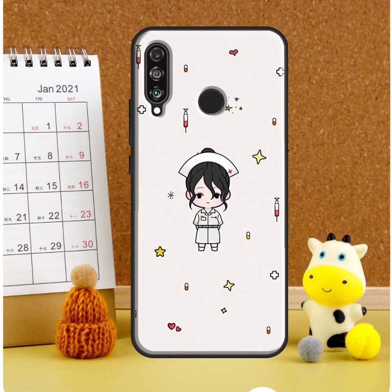 Cartoon Doctor Nurse For Huawei Nova Y61 Y60 Y70 Y72 Y73 Y90 Y91 12i 11i 3i 7i 8i 9 10 SE P20 P40 P30 Lite Case