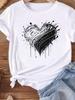 (Asian Size) Women Tee Top Clothing Casual letter cute 90s lovely  Short Sleeve T Shirt Fashion Printed Lady Female Graphic T-shirts