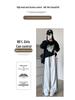 2025 New Spring Casual Girls' Sweatpants - Junior & High School, Loose Straight-Leg Wide Pants
