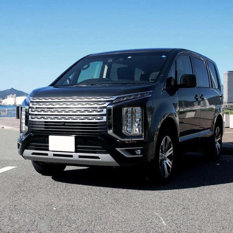 For Mitsubishi Delica D:5   ABS chrome  front Fog Lights Cover Head Headlights Lamp Decoration Stickers Car Accessories