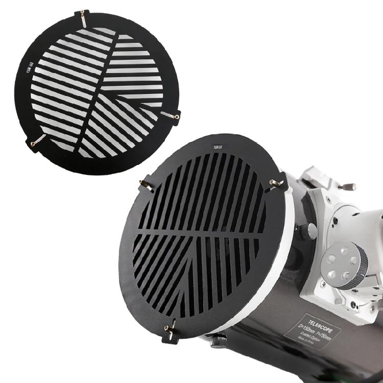 Leghe di Alluminio Maschera di Bahtinov Messa a Fuoco Piastra a Spina di Pesce 60/80/100/140/200/270mm Accessori Astronomici Piastra Metallica a Spina di Pesce