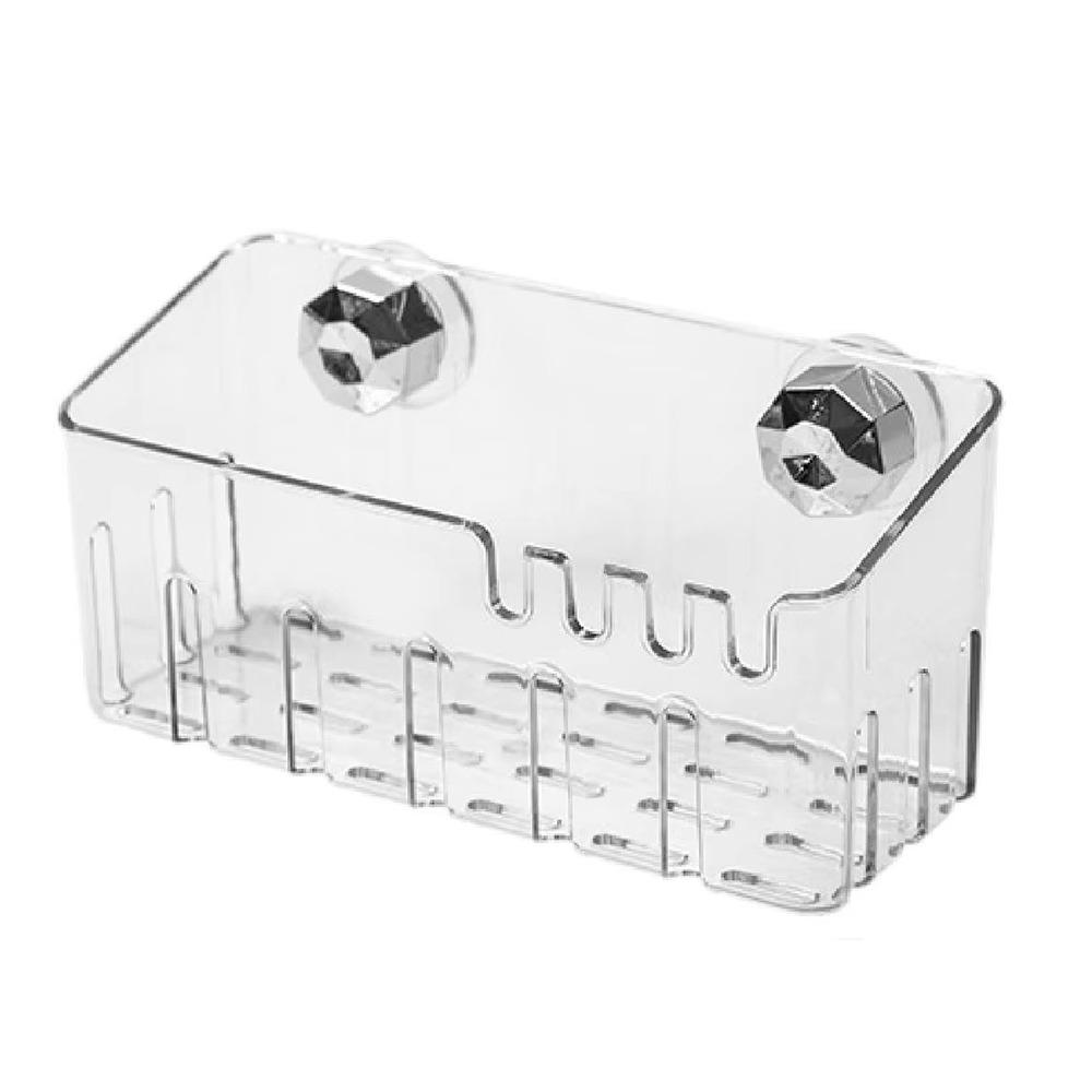 

Self-draining Kitchen Storage Racks Wall Mounted Shower Storage Holder Kitchen Sink Rack Bathroom білий