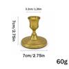 Vintage Decorative Iron Candlestick Gold Silver Taper Candle Holder Christmas Birthday Party Wedding Dinner Table Centerpiece