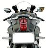 Multipurpose Motorcycle Number Plate Mount With Reflective Panel Aluminum Alloy Construction For All Weather Protection