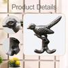 Cast Iron Bird Wall Hook Courtyard Hanger Garden Double Hooks for