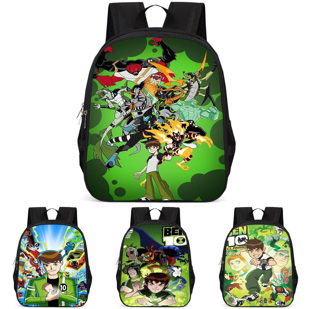 Ben10 15-inch Large Capacity Lightweight Oxford School Backpack For Kids
