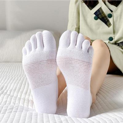 Cotton Toe Socks for Women Summer Soft Breathable Invisible Socks Thin Boat Socks