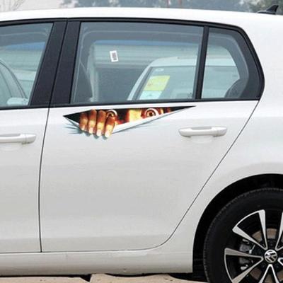 Car Styling Stickers 3D Stereo Simulation Eyes Car Stickers Realistic Peep Stickers Scratched Car Stickers