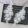 Hot-Selling Beaded Sequins Embroidered Front Neckline Patch Dress Wedding Dress Front Collar Diy Accessories