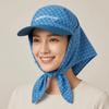 Fashion Korean Style Headscarf Baseball Hat Plaid Y2k Strappy Scarf Hat Spicy Girls Retro Scarf Baseball Cap Street