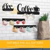 Metal Coffee Mug Holder Tea Cup Wall Hanger Decorative Wall Mounted Mug Rack With 12 Hooks Rust Proof for Coffee Bar Kitchen New
