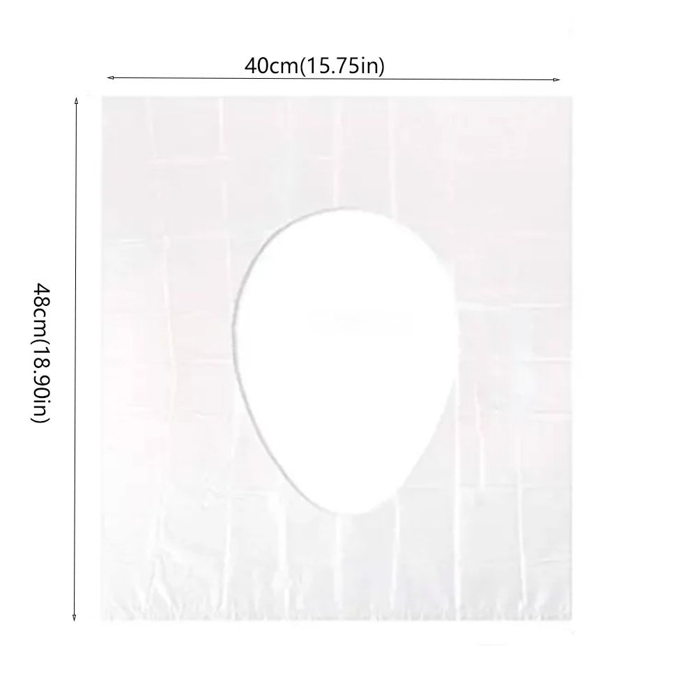 50Pcs Plastic Toilet Seat Pads Individually Wrapped Toilet Seat Protector Public Bathroom