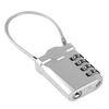 TSA Accepted Resettable 4 Digit Lock Travel Luggage Suitcase   Padlock(Black)