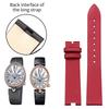 Concave shape watch strap genuine leather For original Breguet REINE DE NAPLES 8918 8967 8928 8908 8958 cowhide watchband women