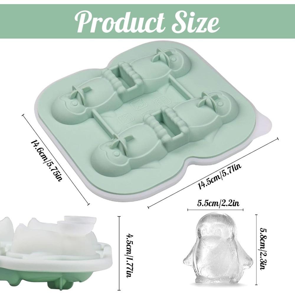 Penguin Ice Cube Mold2.2 Inch Large Thick Silicone Whiskey Ice MoldFun Shape Suitable for Cocktails Bourbon Ice Cube Tray