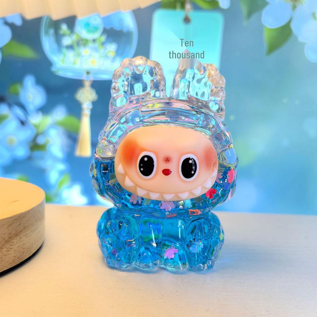 Labubu Oil Quicksand Blind Box DIY Cute Handmade Doll Ornaments