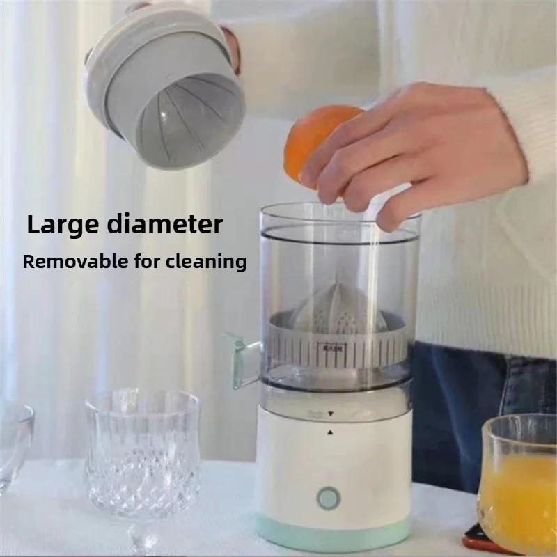 1PC Tragbarer elektrischer Entsafter, Orangen-Zitronensaft, USB-aufladbarer Zitrus-Wireless-Obstmixer, Automatischer Frischsaftbecher